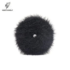 NORTHWOLF 5 INCH BLACK WOOL BUFFING PAD (HEAVY CUTTING PAD)