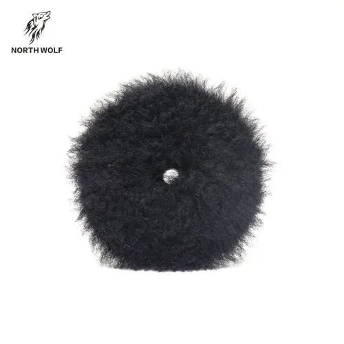 NORTHWOLF 5 INCH BLACK WOOL BUFFING PAD (HEAVY CUTTING PAD)