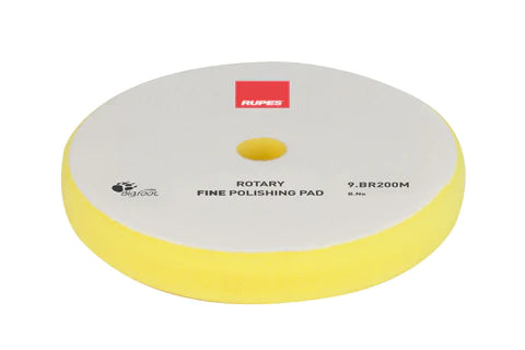 RUPES (9.BR200M) ROTARY YELLOW FINE POLISHING FOAM PAD 175/180 MM