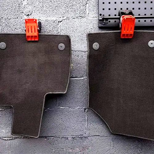Floor Mat Cleaning Clamps 2.8 inch, Carpet Wash Hanging Clips Pack of 4