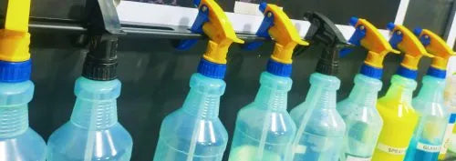 Maxshine Trigger Spray Bottle Holder Hanging 5 or 6 Units of 16oz Bottles on The Holder, Simple and Durable Design