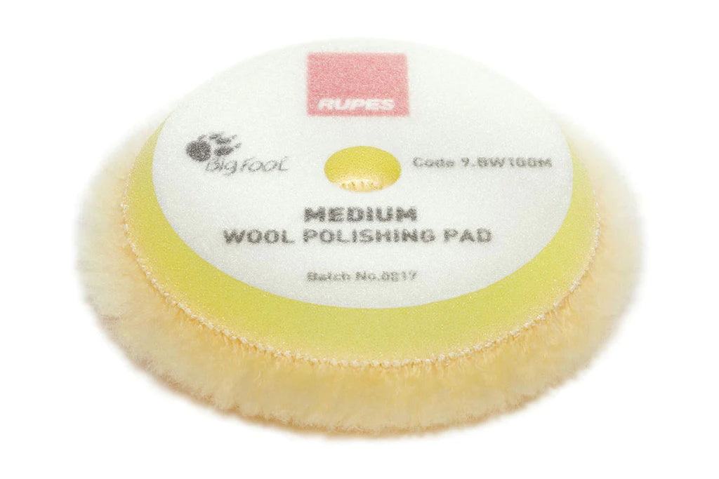 RUPES (9.BW100M) DA YELLOW WOOL FINE POLISHING PAD – Ø 80/90MM