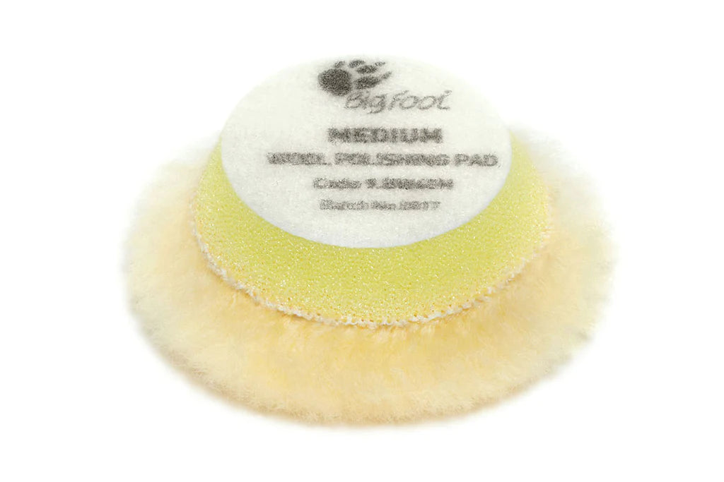 RUPES  DA (9.BW40M) YELLOW Wool fine Polishing Pad For Random Orbital 30/45MM (Pack Of 4)