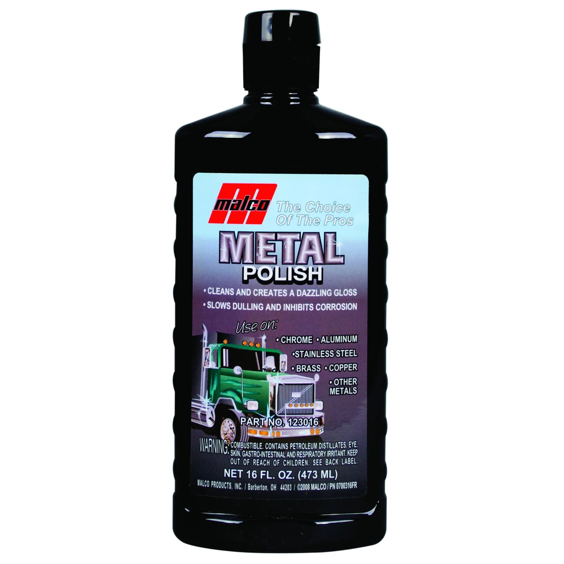 Malco Metal Polish Bottle 16oz