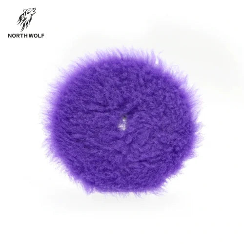 NORTHWOLF 5 INCH PURPLE WOOL BUFFING PAD (CUTTING PAD)