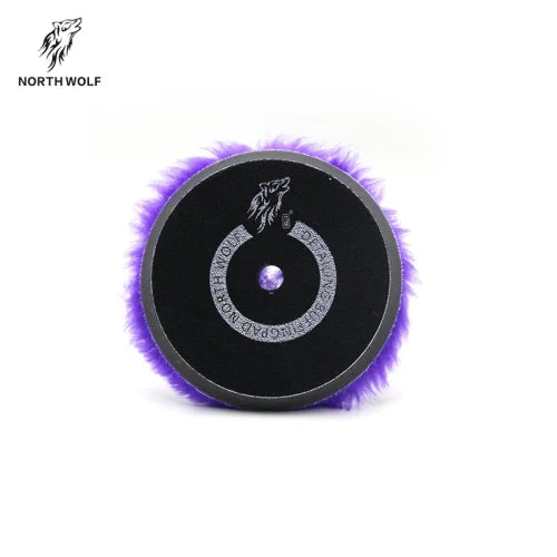 NORTHWOLF 5 INCH PURPLE WOOL BUFFING PAD (CUTTING PAD)
