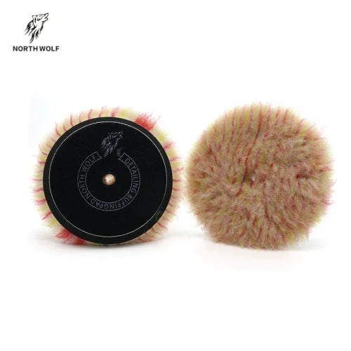 NORTHWOLF 6 INCH RED & WHITE LAMBS WOOL PAD