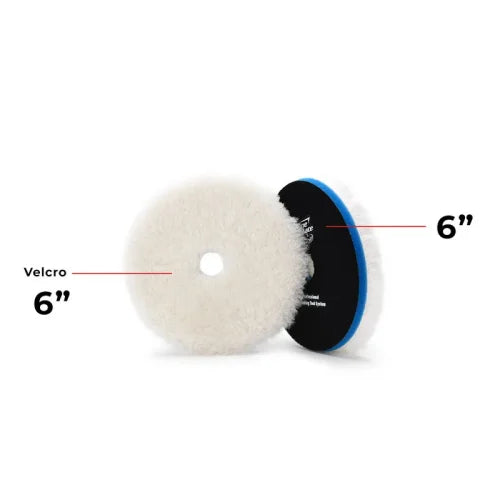 SHINE MATE T130 - 6" High Nap Wool Cutting Pad