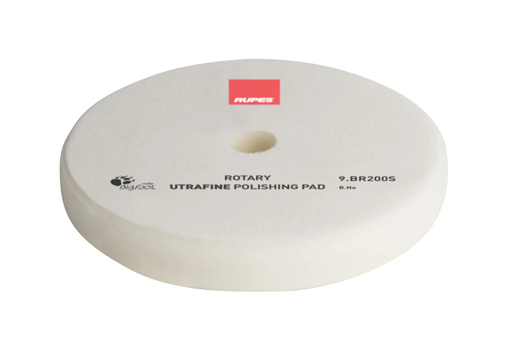 RUPES (9.BR200S) ROTARY ULTRAFINE POLISHING PAD 175/180 MM (WHITE)