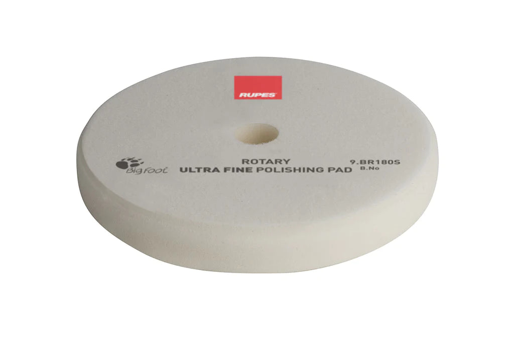 RUPES (9.BR180S) ROTARY ULTRAFINE POLISHING PAD 155/160 MM (WHITE)