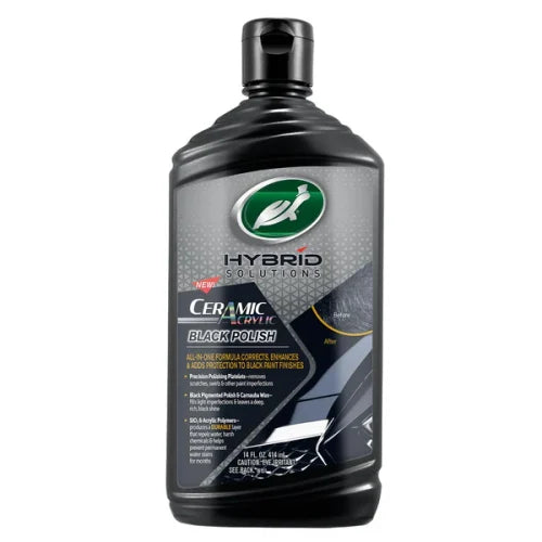 HYBRID SOLUTIONS CERAMIC ACRYLIC BLACK CAR POLISH 14 FL OZ