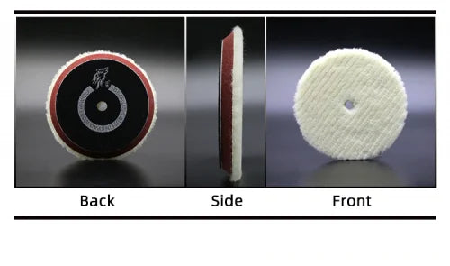 NORTHWOLF 5 INCH SHORT NAP WOOL PAD WITH FOAM (POLISHING PAD – 8MM)