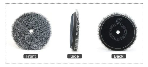 NORTHWOLF 5 INCH WHITE & BLACK WOOL PAD WITH FOAM (CUTTING & FINISHING 2 IN 1 )