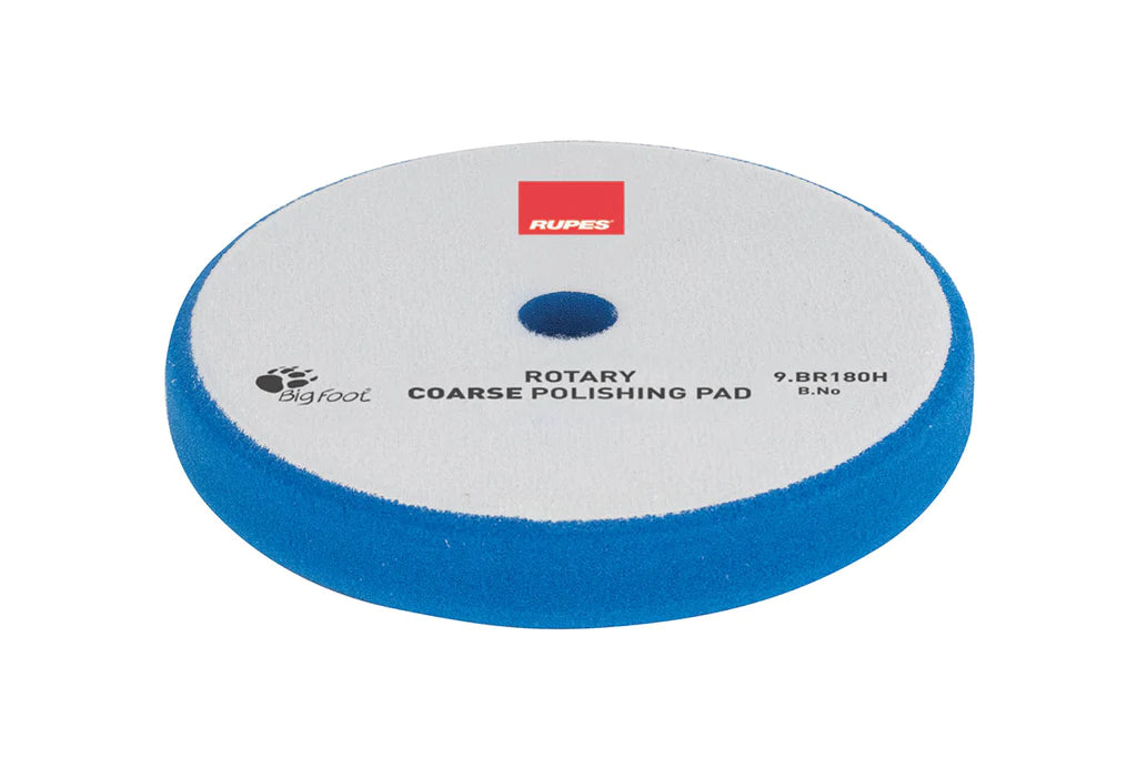 RUPES (9.BR180H) ROTARY COARSE FOAM POLISHING PAD 155/160 MM(BLUE)
