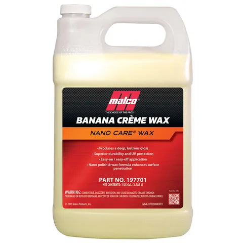 Malco Nano Care Banana Cream Wax, Gallon