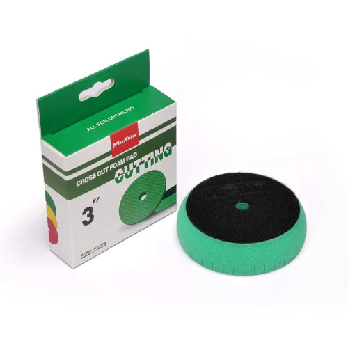 MaxShine Cross Cut Foam Pad - Green Cutting -3