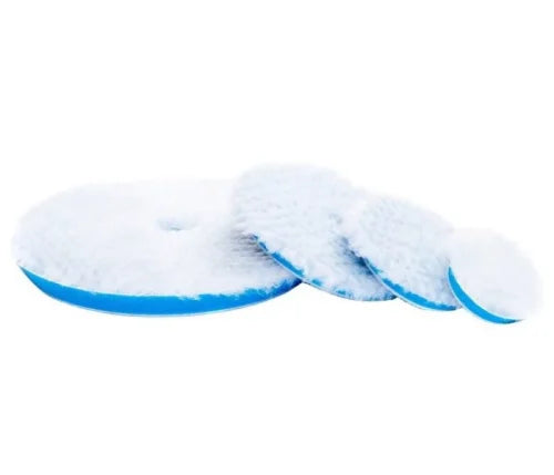 RUPES DA (9.BW70H) COARSE BLUE WOOL COMPOUNDING PAD- Ø 50/65 MM (Pack of 4)