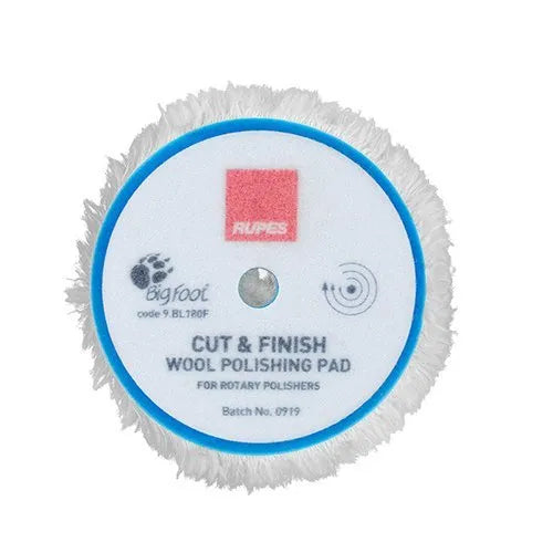 RUPES (9.BL180F) ROTARY CUT & FINISH WOOL POLISHING PAD Ø150/180 MM